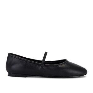 RAYE Jolie Flats in Black Leather 7 Womens Ballet Mary Janes Shoes